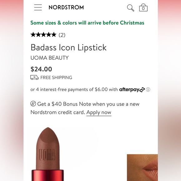 UOMA Beauty Badass Icon Matte Lipstick✨ (NWT) - Picture 9 of 9